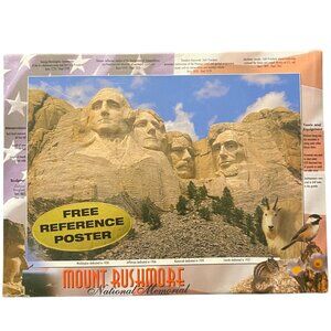 Mount Rushmore National Memorial 500+ Piece Jigsaw Puzzle + Poster NEW SEALED